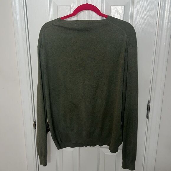 Polo by Ralph Lauren Men's Green V-Neck Sweater - Picture 6 of 6